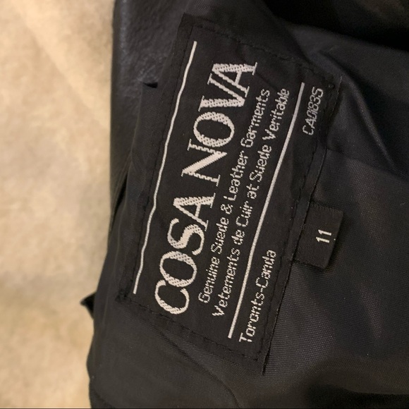 (SOLD) - Vintage Leather Mini-skirt - Picture 3 of 3